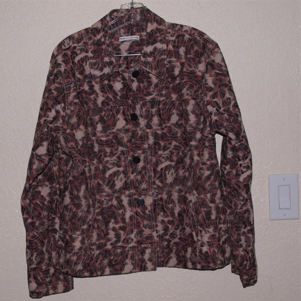 Rebecca Malon Multicolor Shirt Jacket Size XL